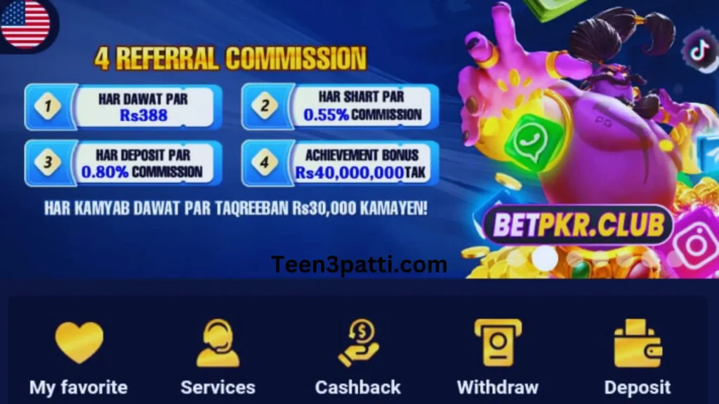 BETPKR Game 4 super referral comission of game